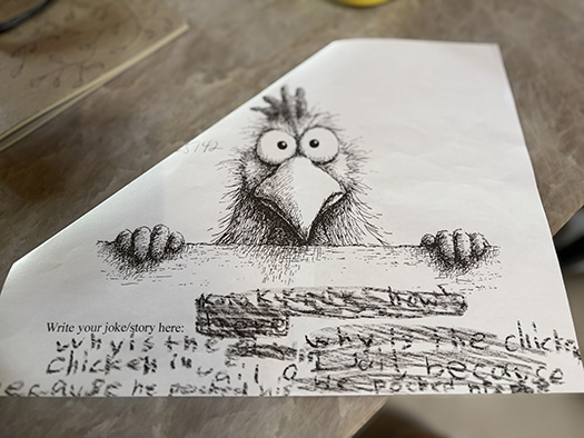 Joke about a chicken