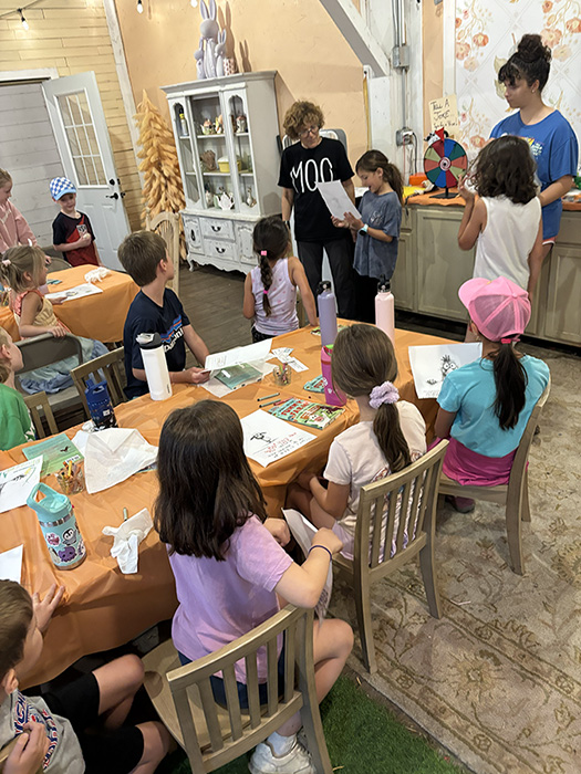 School visit for Down on the Funny Farm
